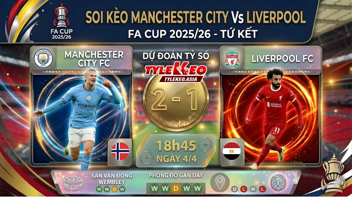 Soi Kèo Manchester City Vs Liverpool 18h45 Ngày 4/4: Đôi Công Hấp Dẫn